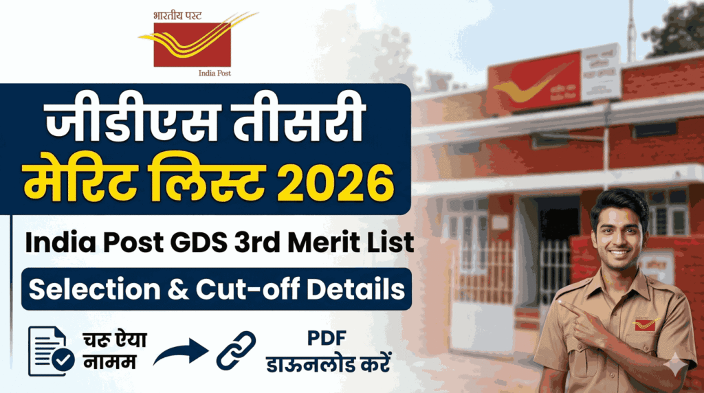 India Post GDS 3rd Merit List 2026